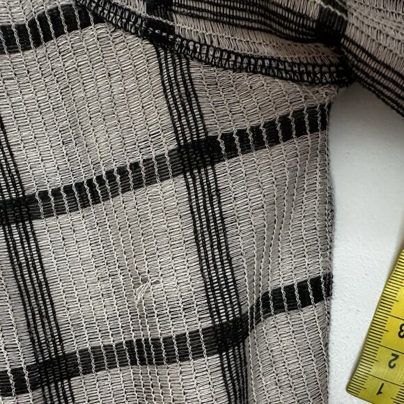 John Mark Shirt Top Womens Small Beige Boxy Knit Minimalist Casual Flowy - Picture 8 of 13